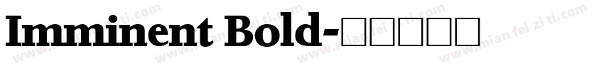 Imminent Bold字体转换
